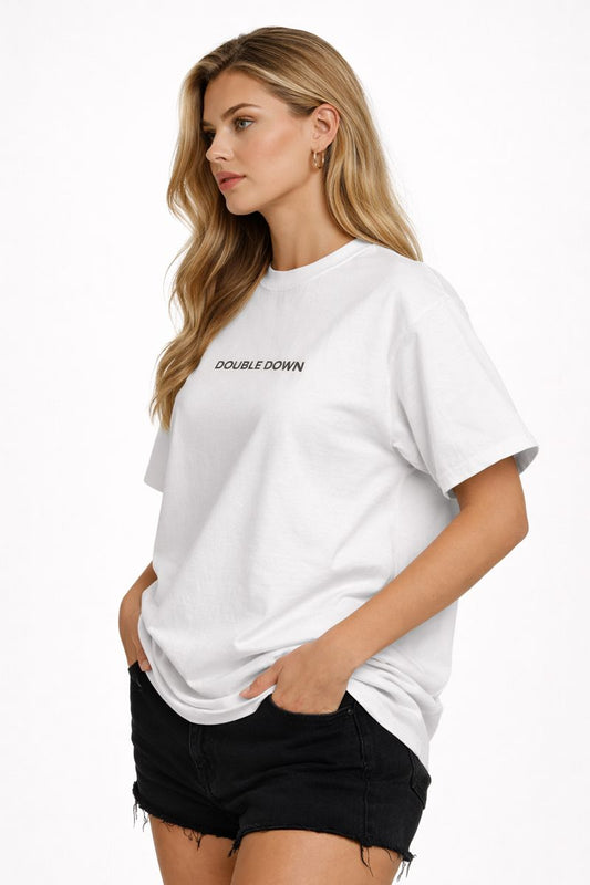 Double Down Unisex Heavyweight Tee – 01/100