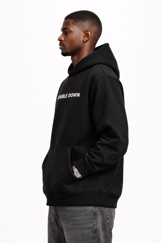Double Down Heavyweight Hoodie – Black